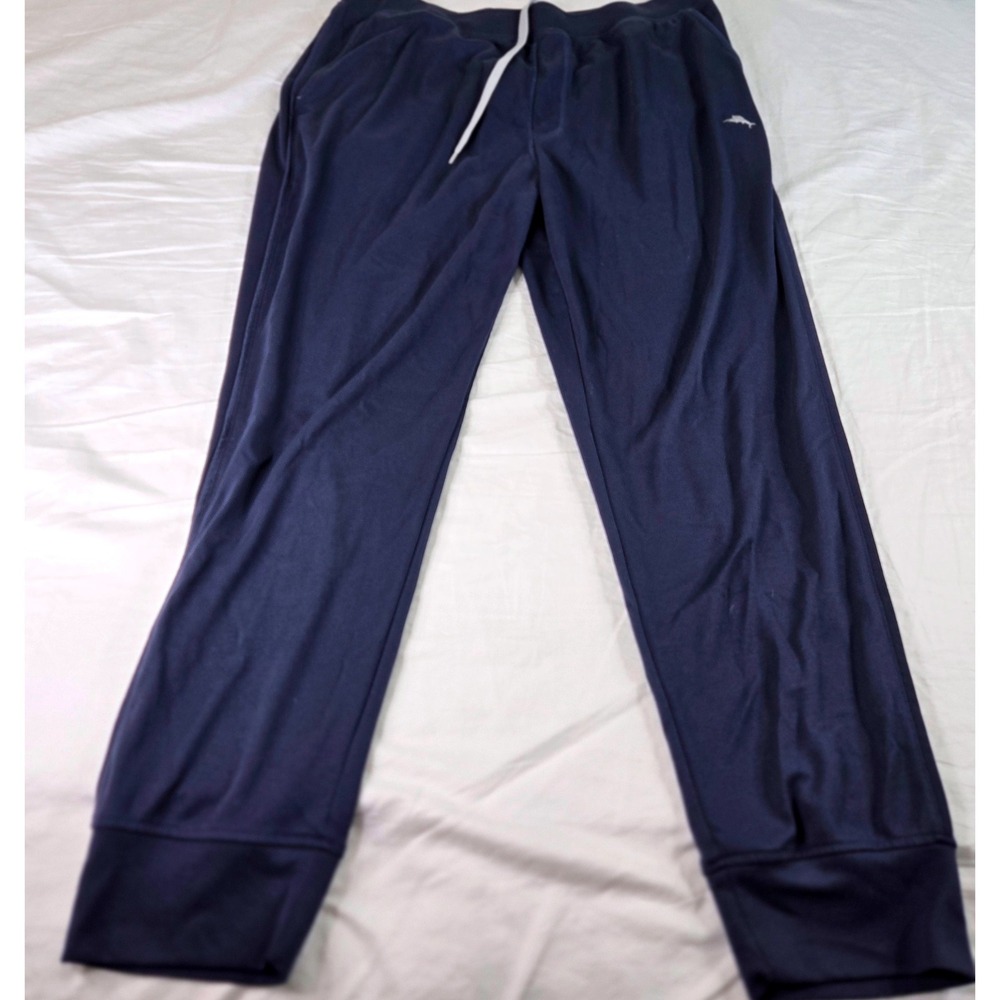 Tommy Bahama Men's Lounge Pants Navy Blue Knit Jogger Sweatpants Size Large L